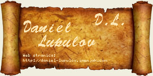 Daniel Lupulov vizit kartica